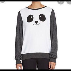 Wildfox Panda Black and White Sweatshirt